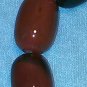Red/Black Agate Barrel Beads  - 15" Strand - Free FAST Shipping - 8400224