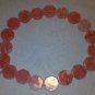 Pink/Cherry Quartz Glass Octagon Beads - 16" Strand - Free FAST Ship - 8400223