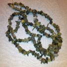 Green Serpentine Natural Chips  - 34" Strand - Free FAST Shipping - 8400217