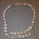 White Malaysian Jade Round Beads - 15" Strand  - PRICE REDUCED - 8400206