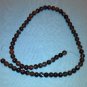 Black/Red Agate Round 6mm Beads - 16" Strand - Free FAST Shipping - 8400202