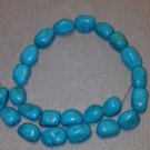 Turquoise - medium to large nuggets - 15" Strand  - Free FAST Shipping - 8400190