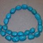 Turquoise - medium to large nuggets - 15" Strand - Free FAST Shipping - 8400190