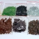 HUGE lot of asst Gemstone/Glass Stones/Chips - 10 bags - Free FAST Shipping