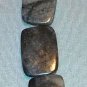Grey Picasso Marble Flat Rectangle Beads - 12" Strand - Free Shipping - 8400184
