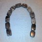 Grey Picasso Marble Flat Rectangle Beads - 12" Strand - Free Shipping - 8400184