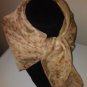 Beige Print Small Square Scarf - 21x21 Chiffon - Free Shipping - New - 8400077
