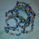 Multi Color Millefiori Glass Chips - 34" Strand - Free Shipping - 8400161