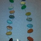Multi Colored - Multi Gemstone Flat Teardrops - 16" Strand  - 8400196