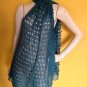 Stunning Simply Vera Wang Cut Out Circles Sheer Scarf Shawl Jade 75x25