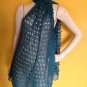 Stunning Simply Vera Wang Cut Out Circles Sheer Scarf Shawl Jade 75x25