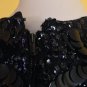 vtg 50s Fully Sequined Cami Sleeveless Blouse Top Rockabilly Retro Formal S