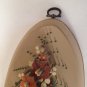 vtg Hand Painted Nail Head 3D Art Wall Hanging Picture Floral Vase Flowers