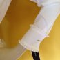 NWT Alfani Tuxedo Ruffled Front Band Collar Crisp White Blouse Button Shirt 4
