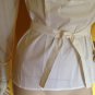 NWT Alfani Tuxedo Ruffled Front Band Collar Crisp White Blouse Button Shirt 4