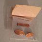 Vtg Coppercraft Solid Copper Oval Cufflinks Tie Tack Clasp Set NOS Bar Clip
