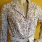 Vtg 70s Illusion Lace Maxi Hostess Dress Wedding Gown Beads/Sequins S/M Couture