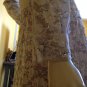 Vtg 70s Illusion Lace Maxi Hostess Dress Wedding Gown Beads/Sequins S/M Couture