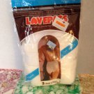 vtg Lovepats 3 Pair Lovepak Regular Cut Briefs 4-7 Hips 32-40 Terry Gusset NOS