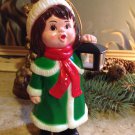 vtg 1982 Carolites Lighted Musical Caroller w/box Christmas Ornament Figurine