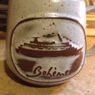 vtg Goss Boheme Cruise Ship Freewinds Speckled Stoneware Mug Coffee Cup Vermont