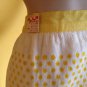 vtg NOS 3pc Terry Half Apron Hot Pads Pot Holders Set Yellow Floral