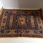 vtg Retro TasteMaker 9pc Bath & Hand Towel Set Brown Black Tribal Batik Floral