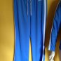 IZOD Blue White Breathable Jogging Track Workout Set Suit Pants Jacket M/L Sweat