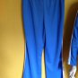 IZOD Blue White Breathable Jogging Track Workout Set Suit Pants Jacket M/L Sweat