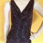 NWT Cache Heavy Beaded Brown Cami Camisole Top Blouse Evening Cocktail S
