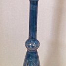 Vtg Hucai Portugal Blue Crystal Decanter Cut To Clear Casper & Valenti