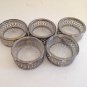 Set/5 Bailey Banks & Biddle Crystal Silver Plate Salt Cellars/Dips Bowls Open