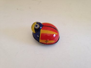 vtg Litho Ladybug Beetle Friction Toy Made in Japan K in a Kite