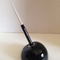 vtg Esterbrook Black Eight Ball Fountain Pen Desk Set w/Clear Taper