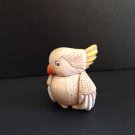 Artesania Rinconada Ceramic Figurine Sulphur Crested Cockatoo Parrot Bird