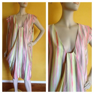 NWT Anne Klein Multi Color Striped Dress Womans Plus 20W Career Versatile