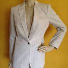 Gorgeous Cream Calvin Klein Sleek Modern Blazer Jacket Career Business 6