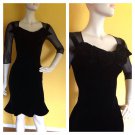 Vivienne Westwood Red Label Velvet Sheer Sleeve Ruffled Skirt Dress 40/6/Small