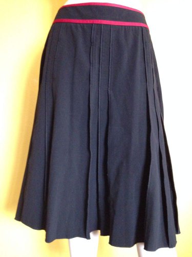 NWT Full Black Red Ribbon Trim Full Skirt Yarns & Stitches Boutique Brand 12