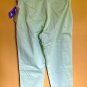 NWT QVC Light Green Stretch Cotton Spring Summer Pants Casual 14 Larkspur