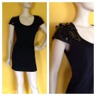 Akira Black Label Knit Dress Sequins Evening Special Occasion Cocktail M Stretch