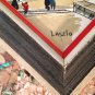 vtg LASZLO Hand Painted Tiles Famous PARIS STREETS Beautifully Framed Set/3