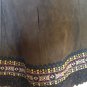 vtg 70s Boho Princess Suede Ethnic Faux Persian Lamb Trim Coat Espresso XS/S