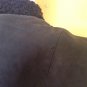 vtg 70s Boho Princess Suede Ethnic Faux Persian Lamb Trim Coat Espresso XS/S