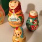 Kurt S Adler Hand Crafted Painted Wood Nesting Santa Mrs Claus Elves w/Box