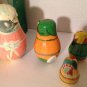 Kurt S Adler Hand Crafted Painted Wood Nesting Santa Mrs Claus Elves w/Box