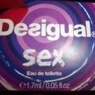 DESIGUAL Sex edt Trial  Vial~BRAND NEW!!