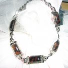 Brown rectangular bracelet