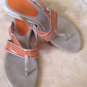 COLE HAAN Nike Air Orange Patent Leather Thong Sandals Sz 8