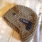 Euginia Kim Knit Cap Hat!! Brown cotton blend M NWOT